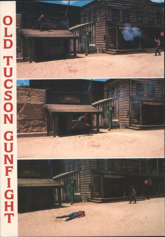 Old Tucson Gunfight Simulation, Arizona Movie Set Fawn Finchum