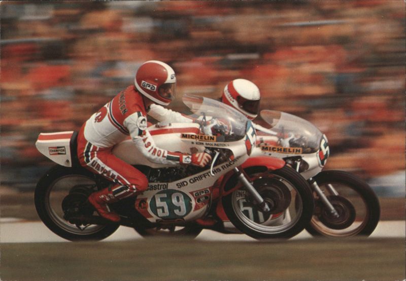 Motorcycle Racers in Action Motorcycles
