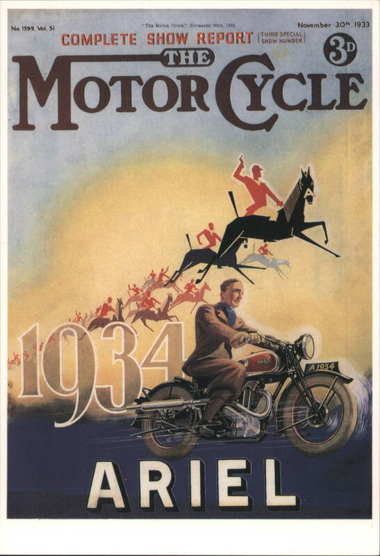 Ariel Motorcycles 1934 Motor Cycle Magazine Cover