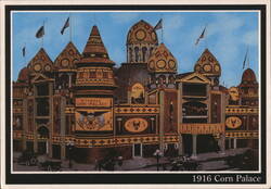 Mitchell Corn Palace 1916 Patriotic Theme Exterior View Postcard