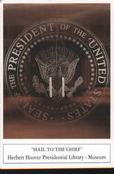 Presidential Seal on Glass Doors, Herbert Hoover Library Postcard