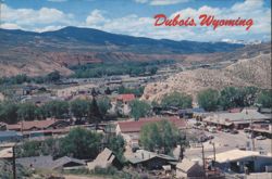 Panoramic View of Dubois, Wyoming Postcard