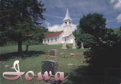 Ingemann Danish Lutheran Church, Loess Hills, Iowa Postcard