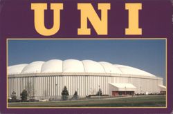 UNI Dome, University of Northern Iowa Postcard
