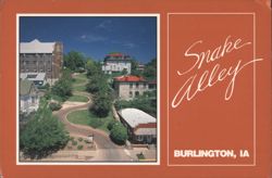 Snake Alley, Burlington, IA - The Crookedest Street in the World Postcard