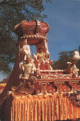 King Rex on Royal Float, Mardi Gras Day, New Orleans Postcard