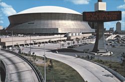 Superdome New Orleans, Daily Guided Tours Sign Postcard