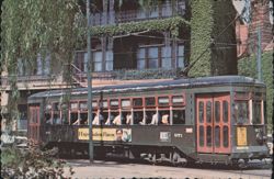 New Orleans Street Car 971 with Salem Flavor Ad Postcard