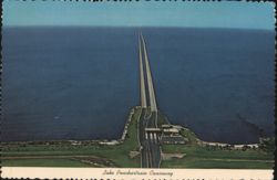 Lake Pontchartrain Causeway, World's Longest Overwater Bridge Postcard