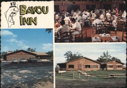 Bayou Inn Restaurant on Dorcheat Bayou, Minden Postcard