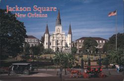 Jackson Square and St. Louis Cathedral, New Orleans Postcard