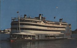 S.S. President Steamer, Mississippi River, New Orleans LA Postcard