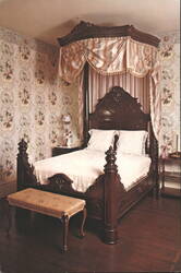 Mallard Rosewood Half Tester Bed at Rosedown Plantation Postcard