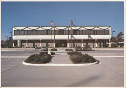 West Monroe City Hall with Christmas Finery Postcard