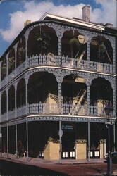 Lace Balconies, 700 Royal Street, New Orleans Postcard