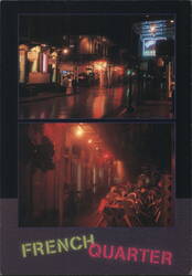 Bourbon Street Nightlife, French Quarter, New Orleans Postcard