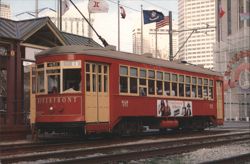 Riverfront Streetcar 451, New Orleans, Louisiana Postcard