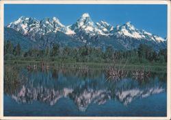 Grand Teton Peak, Teton Range, Grand Teton National Park Postcard