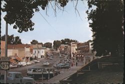Main Street with US Highway 87 Sign, Buffalo, WY Postcard