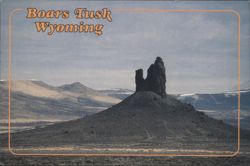Boars Tusk, Wyoming Postcard