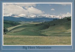 Big Horn Mountains Wyoming Scenic Vista Postcard