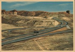 Interstate 80, Teapot & Castle Rock, Flaming Gorge Gateway Postcard