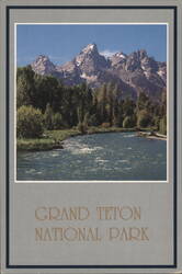 Grand Teton National Park Mountains and River Postcard