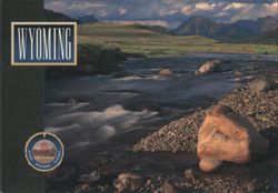 Yellowstone National Park, Wyoming River Landscape Postcard