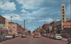 2nd Street Looking North, Laramie, Wyoming Postcard