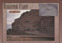 Register Cliff, Oregon Trail Landmark, Wyoming Postcard