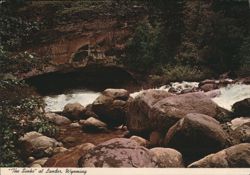 The Sinks of Popo Agie River, Lander, WY Postcard