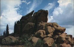 Vedauwoo Rock Formations, Laramie-Cheyenne, Wyoming Postcard