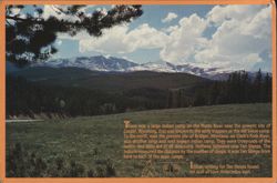 Wyoming Mountain Landscape, Origin of Ten Sleeps Name Postcard