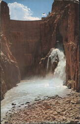 Buffalo Bill Dam & Spillway, Cody Road to Yellowstone Postcard