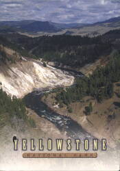 Yellowstone National Park River Valley Scenic View Postcard