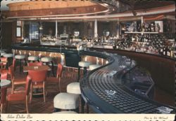Silver Dollar Bar Interior, Wort Hotel, Jackson, WY Postcard