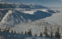 Jackson Hole Panorama from Snow King Mountain, Grand Tetons Postcard