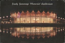 Grady Gammage Memorial Auditorium at Night, Tempe AZ Postcard