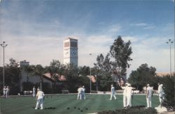 Lawn Bowlers on Greens, Leisure World Recreation Center Postcard