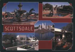 Scottsdale Arizona Arts Center Collage Postcard