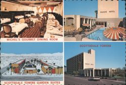 Scottsdale Towers Hotel & Michel's Gourmet Dining Room Postcard