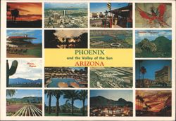 Phoenix and the Valley of the Sun, Arizona Multi-View Postcard