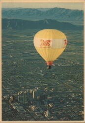 Hot Air Balloon over Phoenix, Arizona Postcard