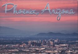 Phoenix, Arizona Cityscape at Sunset Postcard