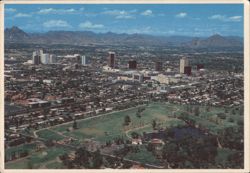 Phoenix AZ: Highrise & Encanto Golf Course Chrome Postcard Postcard