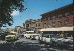 Whiskey Row Street Scene, Prescott AZ Postcard