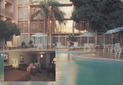 Econo Lodge Airport Central Phoenix AZ Pool & Guest Room Postcard