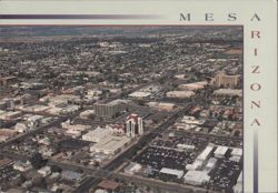 Aerial View of Mesa, Arizona Cityscape Postcard