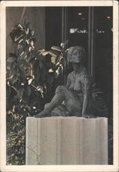 The Young Woman Bronze Sculpture by John Waddell, Phoenix AZ Postcard