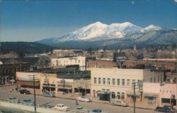 Flagstaff, Arizona with Snow-Capped San Francisco Peaks Postcard